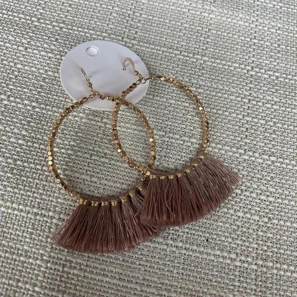 COPY - Womens Beaded Hoop Earrings - Picture 2 of 2